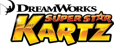 Dreamworks Super Star Kartz title screen for Wii